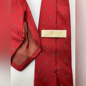 biagi shirtmakers silk tie burgundy London Vintage